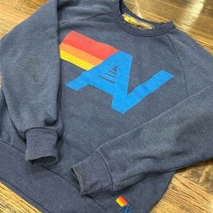 navy aviator nation crew neck